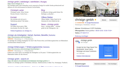 Beitr&auml;ge in Google My Business