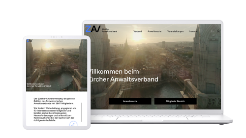 Neuer Webauftritt f&uuml;r den Z&uuml;rcher Anwaltsverband