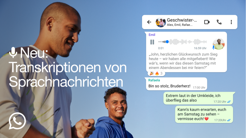 Transkription für Sprachnachrichten in WhatsApp