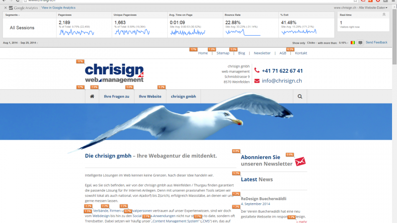 Page Analytics by Google