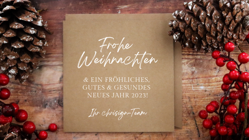 Frohe Weihnachten und gutes neues Jahr!