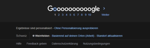 Google: Personalisierte Suche deaktivieren