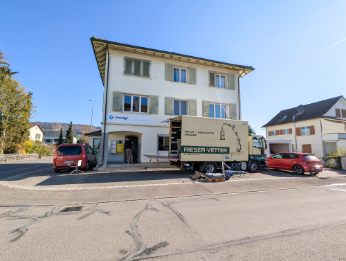 Ankunft des Mobiliars