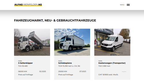 Fahrzeugmarkt Listenansicht
