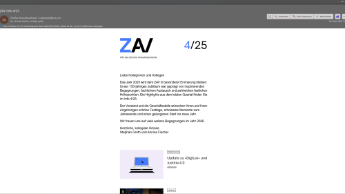 als Newsletter