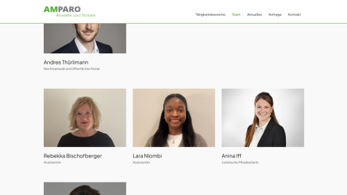 Team Listenansicht