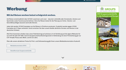 Startseite Werbung