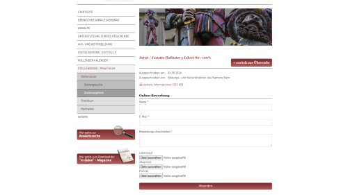 Stellenangebote / Praktikum Detailansicht