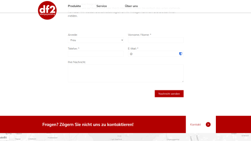 Kontaktseite mit Formular