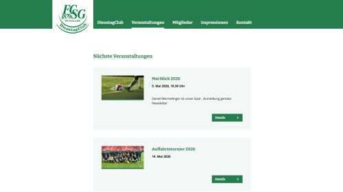 Veranstaltungen Listenansicht