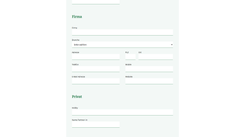 Mitglied werden Formular