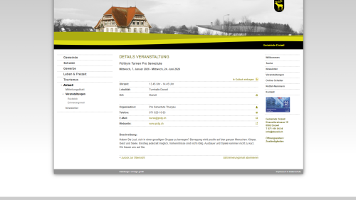 Veranstaltung Detailansicht
