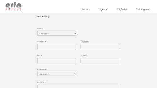 Anmeldeformular