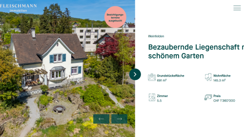 Immobilien kaufen Detailansicht Galerie mit Eckdaten