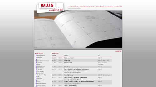 Agenda mit Filterfunktion