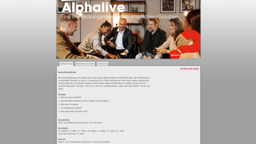 Alphalive Kurs