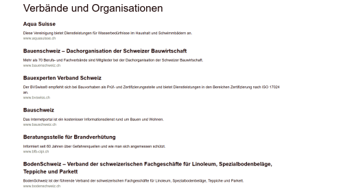 Verb&auml;nde und Organisationen