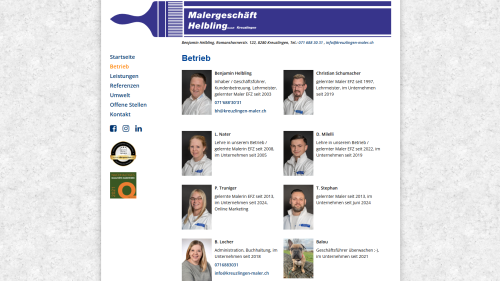 Team Listenansicht