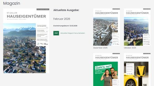 Aktuellste Magazine auf der Startseite