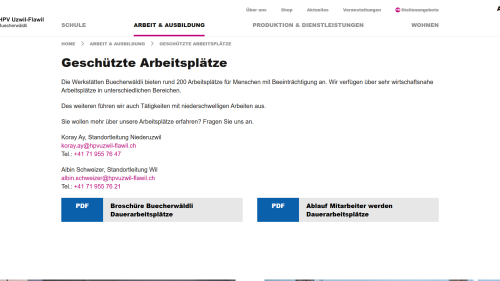 Arbeit Detailansicht
