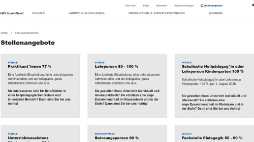 Stellenangebot Listenansicht