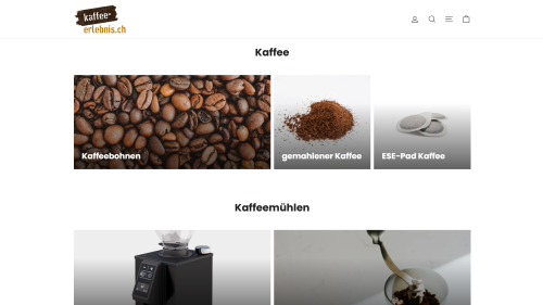 Online Shop Kategorien &Uuml;bersicht
