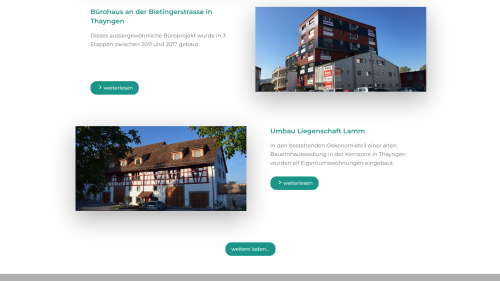 Projekte Listenansicht