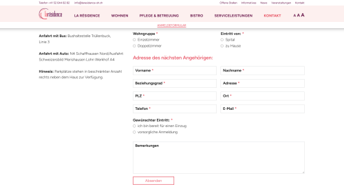 Anmeldeformular