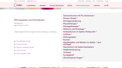 Serviceleistungen