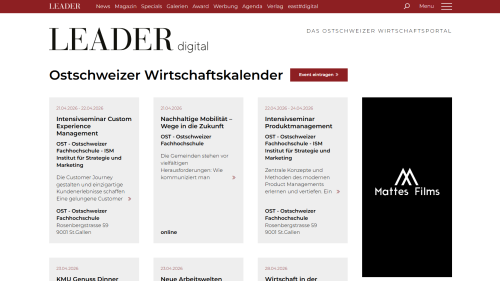 Agenda Listenansicht