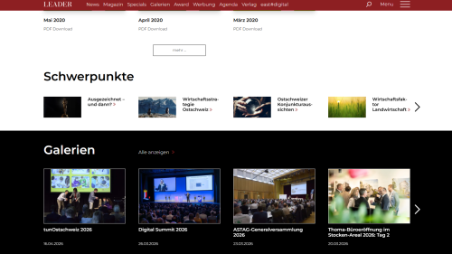 Magazin Schwerpunkte und Galerie