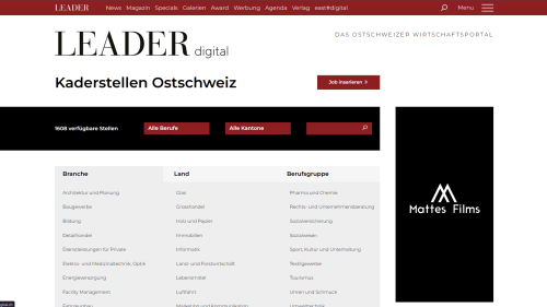 Kaderstellen Filterfunktion
