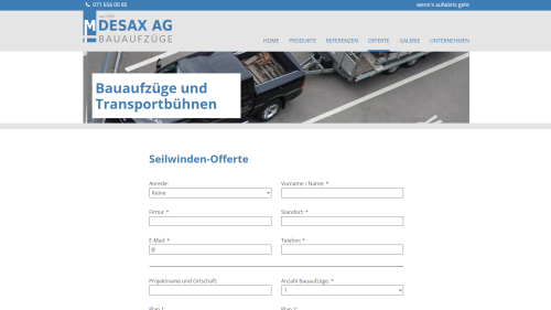 Offerten Detailansicht Formular