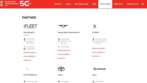 Partner Listenansicht