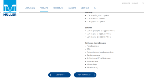 Projekt Detailansicht