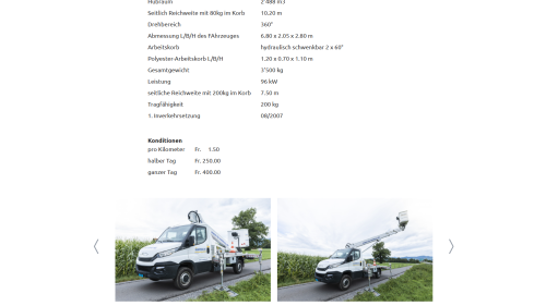 Vermietung Detailansicht
