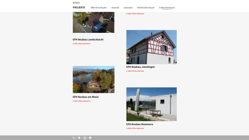 Projekte Listenansicht
