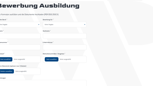 Bewerbungsformular