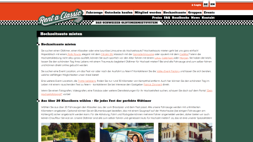 Beispiel Nutzung des Mietautos