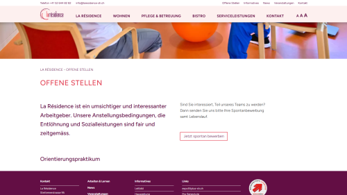 Offene Stellen Liste
