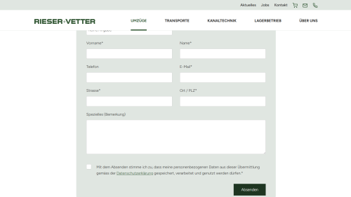 Packmaterialshop Formular