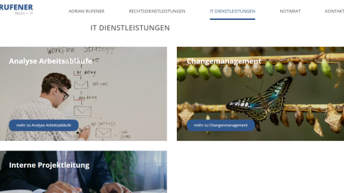 Dienstleistungen Listenansicht