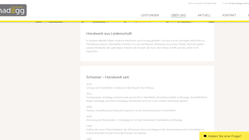 Firmenportrait Zeitstrahl