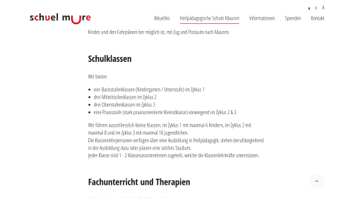 Schule Standardseiten