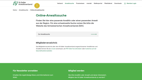 SGAV Anwaltssuche
