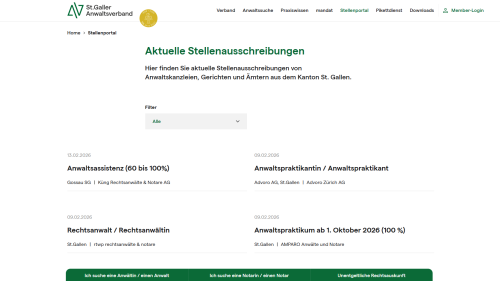 Stellenportal Liste