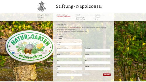 G&ouml;nner Anmeldeformular