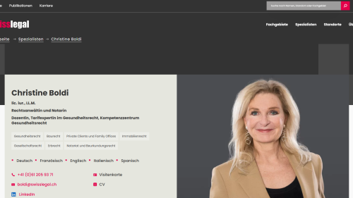 Spezialisten Detailansicht