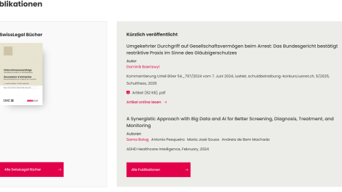SwissLegal Startseite