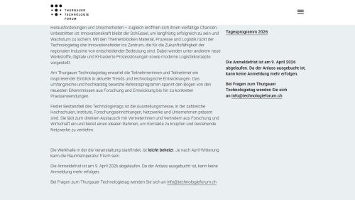 Detailseite eines Events
